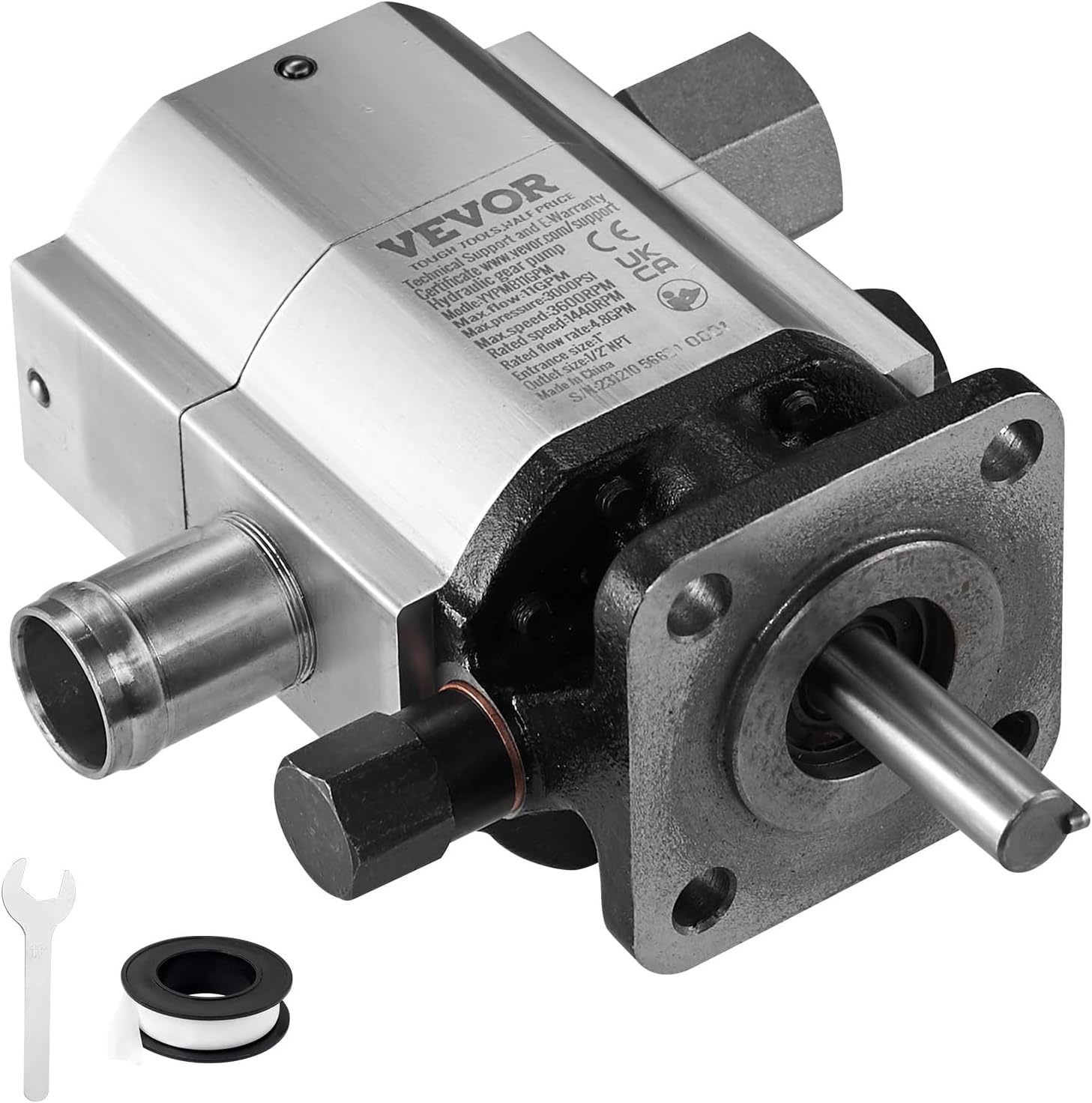 Vevor Hydraulic Log Splitter Pump, 11Gpm, 2 Stage 3000Psi Wood Log Splitter - $98.99