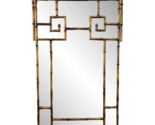 Large 1950s LaBarge Hollywood Regency Style Gilded Faux Bamboo Wall Mirror  - $1,979.01
