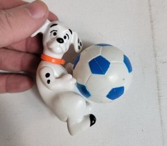 Vintage Disney Figure Toy 101 Dalmatians Soccer Ball Dog  - $7.83