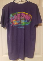 Ron Jon Surf Shop T Shirt Cozumel Mexico Size Large Purple Double Sided - £11.01 GBP