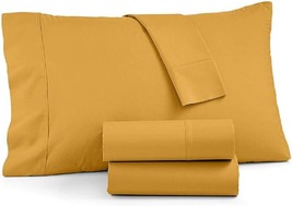 Grayson Collection 950 Thread Count Sheet Set 4 Piece Set Size King Color Gold - £78.01 GBP