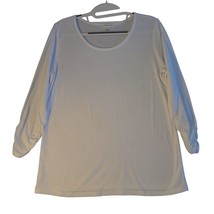 John Paul Richard Womens Top White Size Large Long Sleeve Pullover - £8.57 GBP