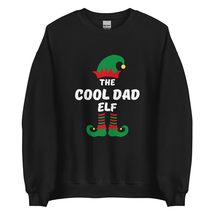 The Cool Dad Elf Funny Christmas Sweatshirt| Matching Christmas Elf Group Gift S - £22.86 GBP+