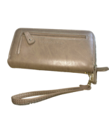 Ladies Wallet 3 Zipper Pockets Tan Stone Mountain Souvenir Soft Wrist St... - $20.19 CAD