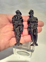 Paire De 16th C Anglais Laiton Fleuron Figurines Solde - £114.74 GBP