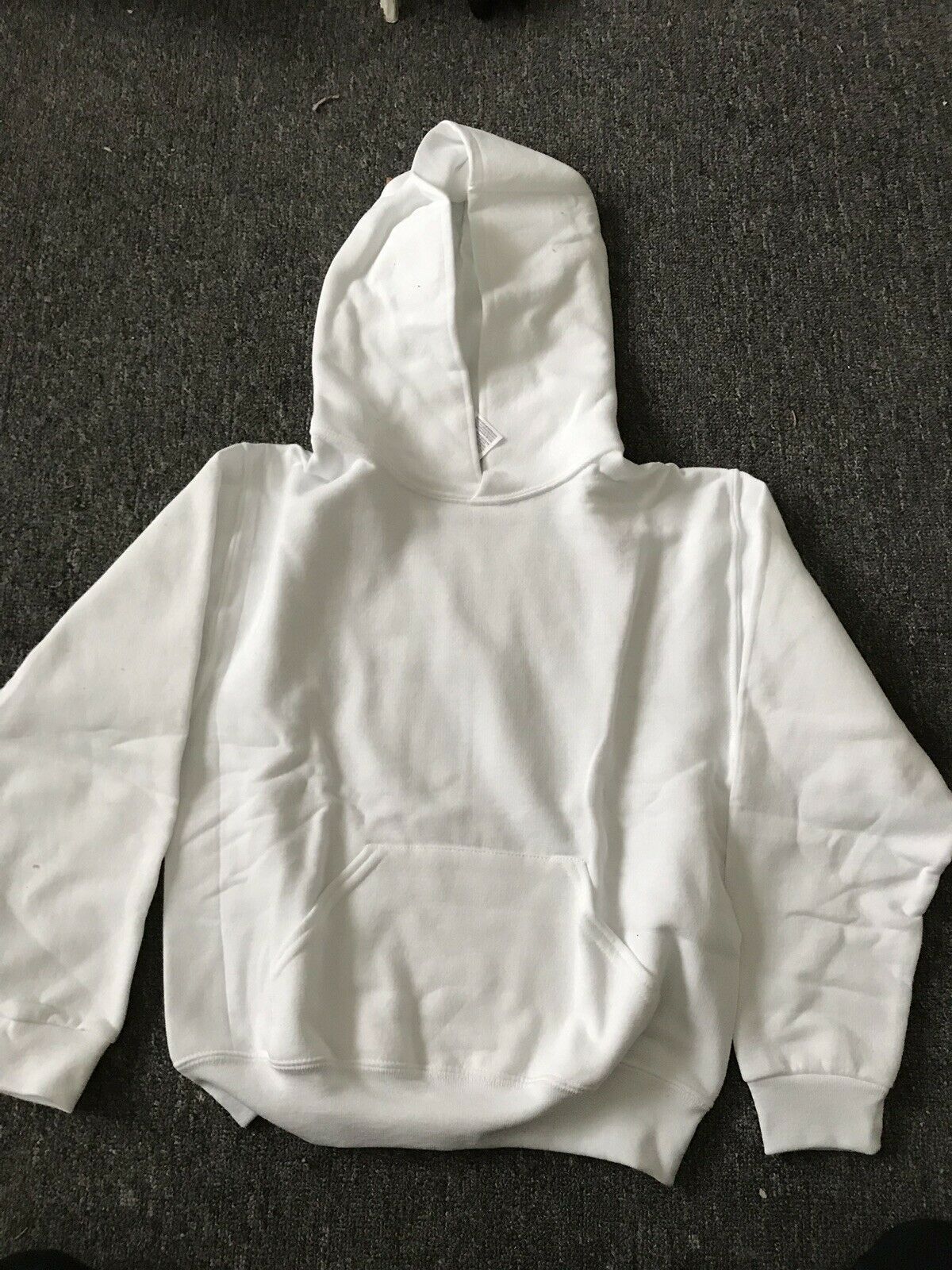 JERZEES NUBLEND~Hooded HOODIE Pullover Sweatshirt White Size M ~ NWOT Hoody - $11.95