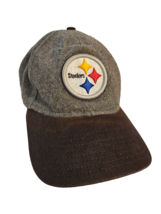 Pittsburgh Steelers Gray Wool New Era 39Thirty NFL Hat Cap one size - £13.23 GBP