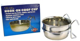 Spot Stainless Steel Hook-On Coop Cup 10 oz (4&quot; Diameter) - £23.56 GBP
