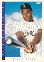 1993 Score Jerald Clark 405 Rockies - $1.00