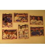 (6) 1990 Fleer SUPER STAR Boggs Ryan Davis Williams Ripken Russell Scott... - $5.97