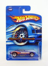 Hot Wheels Plymouth Barracuda #183 Blue Die-Cast Car w/5 Spoke Wheels 2006 - $7.91