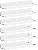 Lifewit Floating Shelves For Wall, 6 Pack White Acrylic Shelf 15&quot; Room Decor For - $33.99