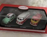VOLKSWAGEN COCA-COLA GIFT SET OF 3 PIECES 1/72 DIECAST MODELS BY MCC 458... - £13.87 GBP