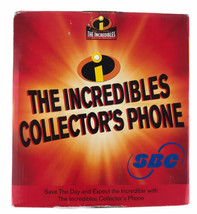 Disney Pixar The Incredibles SBC Red Collector&#39;s Phone Landline LCD  In ... - £26.22 GBP