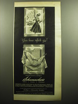 1958 Schumacher&#39;s Fabrics, Carpets and Wallpaper Advertisement - £14.73 GBP