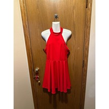 Size 15/16 b darlin red halter top above knee dress plus size - £15.18 GBP