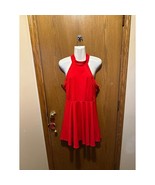 Size 15/16 b darlin red halter top above knee dress plus size - £14.19 GBP