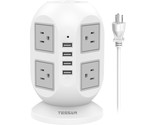 Power Strip Tower Extension Cord With Multiple Outlets, Charging Station... - $50.99