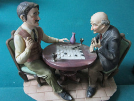 FIGURINE SCULPTURE BY PUCCI, ARNART, CHESS PLAYERS AND HOBO -PICK - £49.85 GBP+