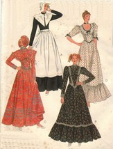 Vtg Misses Colonial Puritan Pilgrim Pioneer Halloween Costume Sew Pattern 10-14 - £9.47 GBP