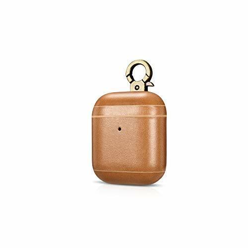 intelliARMOR - CarryOn Genuine Leather Case for Apple AirPods (Camel) - $8.95