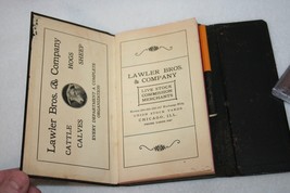 Vintage 1930s LAWLER BROS &amp; CO LIVESTOCK Union Stock Yards Chicago NOTEBOOK - $19.79