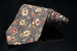 STRUCTURE Floral Flower 100% Silk Made In USA Tie - £8.80 GBP