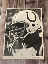 Vintage Baltimore Colts Fred Miller Football Photo Card 5x7 Rare - $24.99