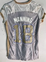 Reebok Women&#39;s NFL Jersey INDIANAPOLIS Colts Peyton Manning Gold Flirt sz M - $206.53 MXN