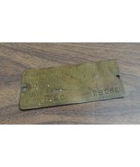 Old SAMUEL C. ROGERS Saw &amp; Knife Fitting Machinery Brass Plate Tag BUFFA... - £14.65 GBP