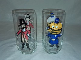 2 McDonalds 1977 Collectors Series Drinking Glasses - Big Mac + Captain ... - $12.00