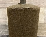 WWII P37 British Military Green Canteen w/ Wool Cover - $23.21