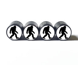 Bigfoot Tire Valve Stem Caps - Black Aluminum - Set of Four - £12.50 GBP