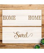 Home Sweet Home Stencil Pattern for Wood Signs and pallets, Reusable Myl... - $21.43 CAD+