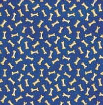 Carolina Creative Bandanna (Tossed Bones Blue) Dog Animal Print 22&quot; x 22&quot; - $7.61
