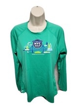2019 NYRR United Airlines NYC Half Run Womens Medium Green Long Sleeve J... - $333.61 MXN