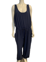 Abercrombie &amp; Fitch Navy Blue Sleeveless Scoop Neck Jumpsuit Size XXLP - $28.49