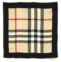 Authentic Burberry Silk Handkerchief Scarf Women Shawl Babushka Wrapped Squares  - £140.36 GBP
