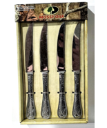 Mossy Oak Premium Stainless Steel 4 Piece Steak Knives Set Buck Picture - €26,04 EUR