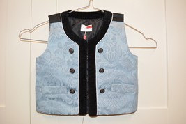 Norwegian boys Bunad vest Red and black floral vest  Size EUR 80 cm /  9... - £19.72 GBP