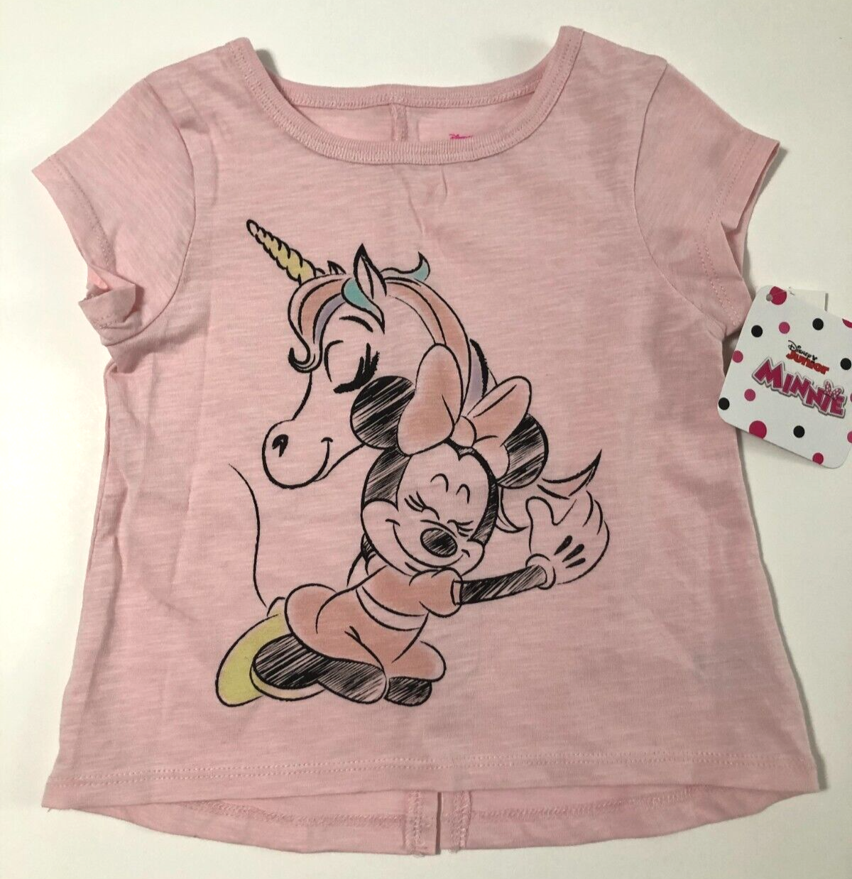 Primary image for Cat & Jack Girl's Pink Flower Heart Short Sleeve T-Shirt Size 18M