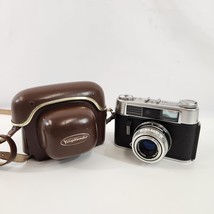 VOIGTLANDER Vitoret DR Film 35mm Camera Color Lanthar 2.8/50 w Leather case Vtg - £22.82 GBP