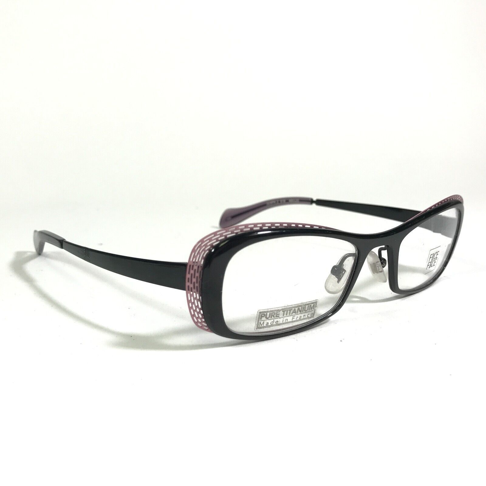 Face a Face Eyeglasses Frames GUAPA 2 916 Black Purple Cat Eye 49-20-130 - £133.87 GBP