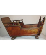 Mid Century Rocking Doll Baby Bed Album / Magazine Rack - $55.83