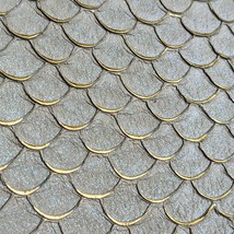 a Lot of TWO Genuine Tilapia Fish Leather Skins Sparkling Glittery Light... - $194.96 MXN