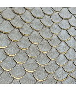 a Lot of TWO Genuine Tilapia Fish Leather Skins Sparkling Glittery Light... - $193.85 MXN