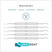 *SET OF 5*MICRO SICKLE MS-A SCALER DENTAL HAND TOOLS INSTRUMENTS *CE* - $29.91