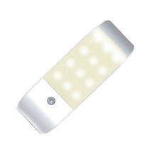 Auto/ON/Off 12 LED Light/Body Sensor LED Night Light USB Rechargeable Built-in B - £14.86 GBP