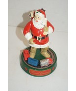 VINTAGE Coca Cola Santa Claus Ertl Mechanical Coin Bank Moving Train 1993 - £20.23 GBP