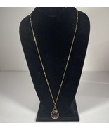Avon Pendant Necklace 16&quot; Gold Tone And Purple Glass - $230.18 MXN